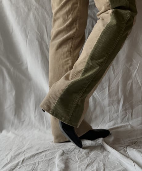 【RE;CIRCLE】 Remake Corduroy Side Line Pants⑦/210317-011
