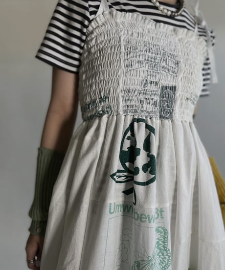 【RE;CIRCLE】RE Eco-Friendly Bag Camisole One-piece / 220512-025