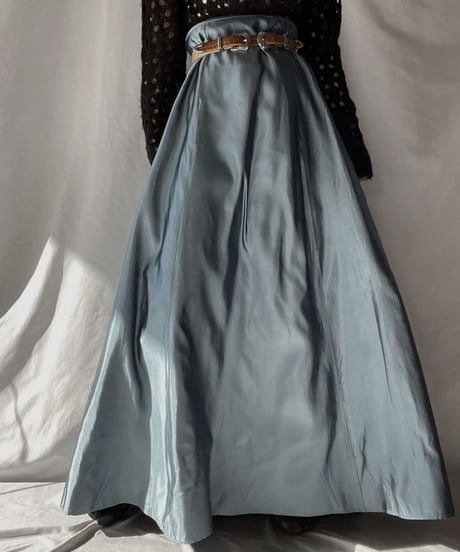 【USED】 Poly Long Skirt made in USA ② / 220107-007