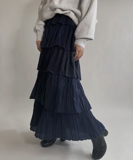【RE;CIRCLE】 RE Indian Cotton Skirt / 220503-008