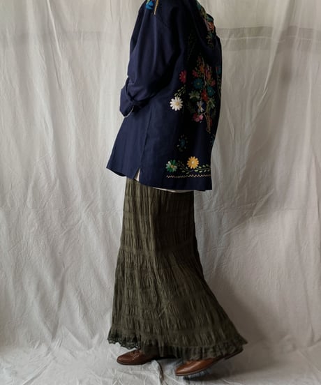 【RE;CIRCLE】RE Embroidery Ethnic Mexican Parker ②/210617-020