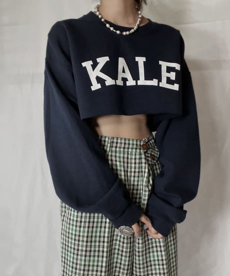 【USED】  Cut off Sweat KALE/211014-053