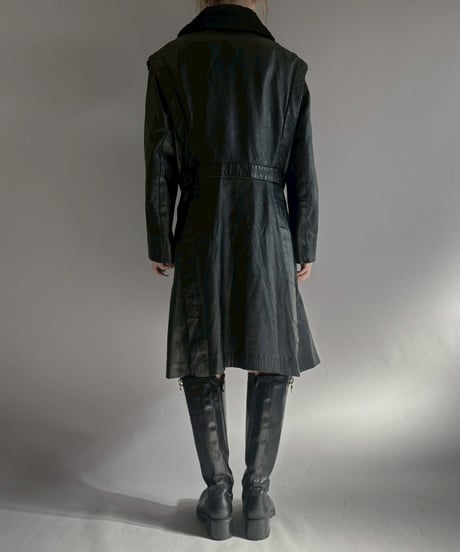【USED】 Design Leather Coat / 260131-009