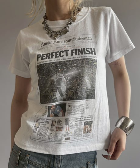 【USED】 RESIZED News Paper T-Shirt / 2560613-019