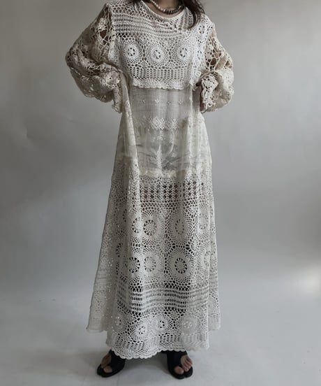 【RE;CIRCLE】 RE Crochet Lace One-piece / 220427-037