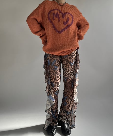 【USED】 HEAVEN Patterned Alpaca Knit Top /250104-026