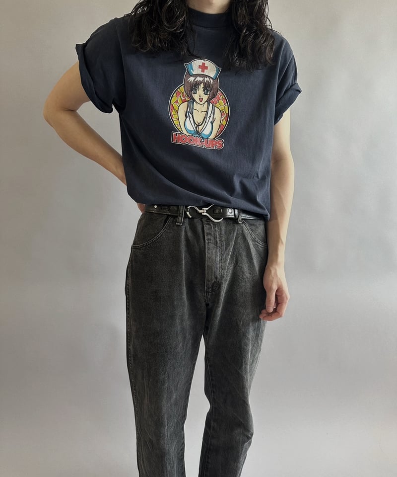 USED 】Made in USA HOOK-UPS T-Shirt /240429-113