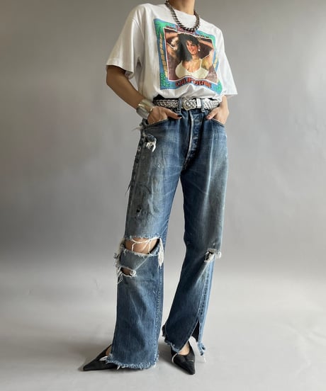 【USED】  Made in USA Screen Stars Vest 90's Person T-Shirt /240824-009