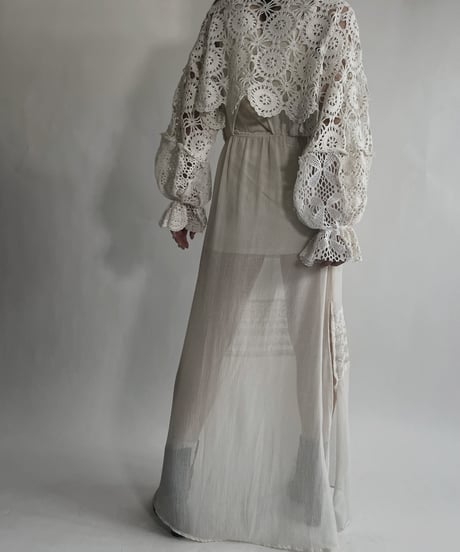 【RE;CIRCLE】 RE Crochet Cord Top / 220623-022