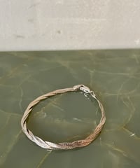 【USED】 Vintage Italian Silver bracelet /112