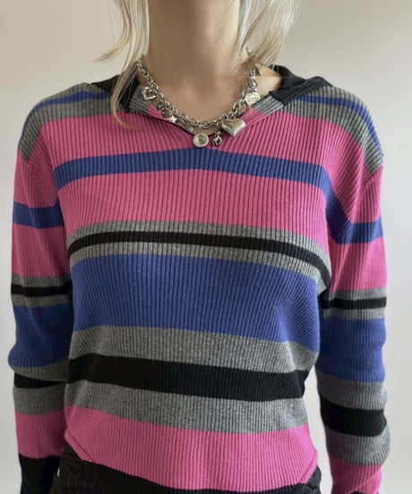【RE;CIRCLE】 RE Rib Knit Leotard Top / 260416-002