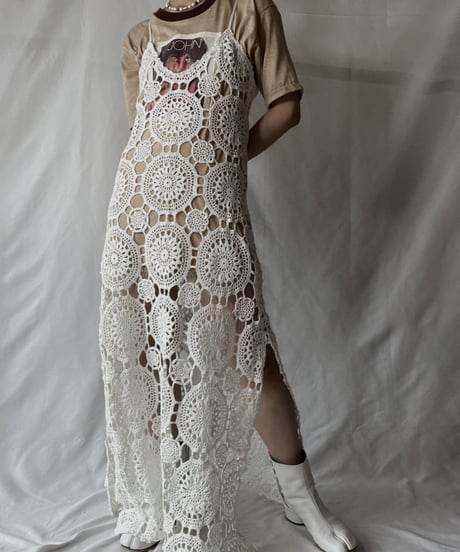 【RE;CIRCLE】  RE Crochet Camisole One-piece/20210819-046