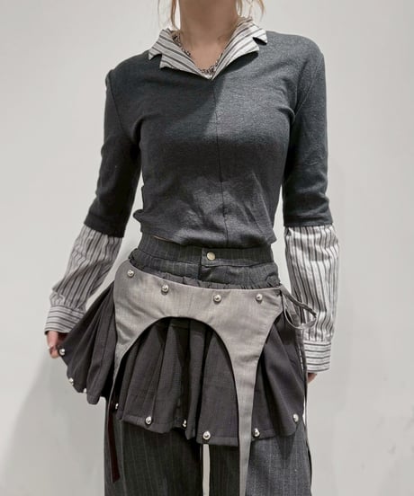 【RE;CIRCLE】 RE Suit Skirt/ 260219-028