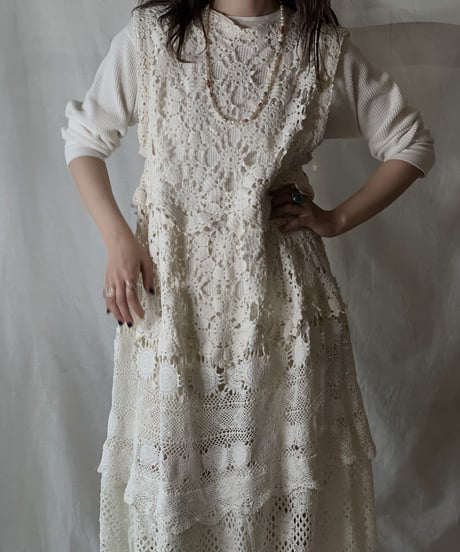 【RE;CIRCLE】  RE Crochet N/S Dress ②/210512-006