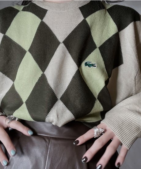 【USED】 LACOSTE Acrylic Knit ① / 220111-006