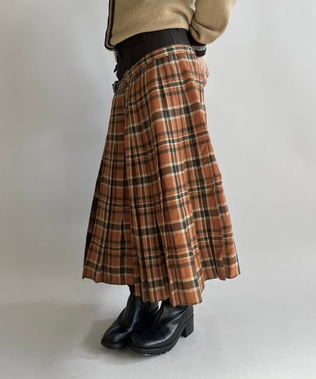 【RE;CIRCLE】 RE Kilt Skirt Long / 250206-004