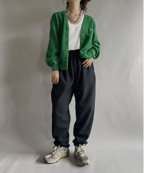 【USED】  Sportswear Acrylic Knit Cardigan / 221008-029