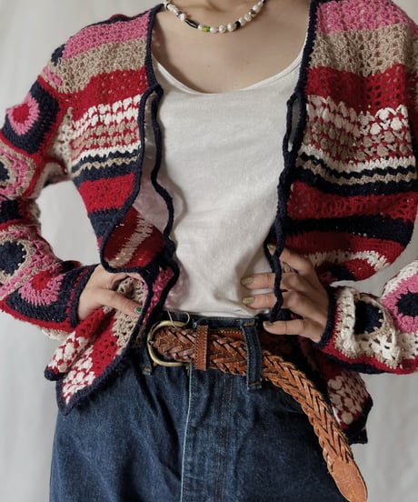 【USED】  Crochet L/S Cardigan/210825-046
