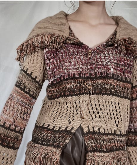【USED】   Knit Cardigan/211216-034