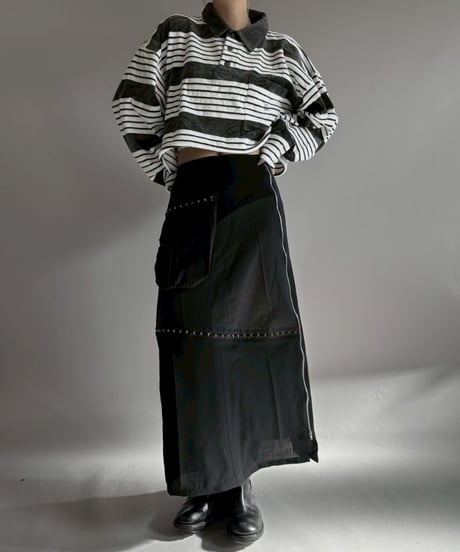 【RE;CIRCLE】 RE Suit Asymmetry Long Skirt / 260129-011