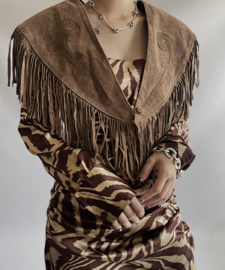 【USED】 Fringe Vest / 231009-034