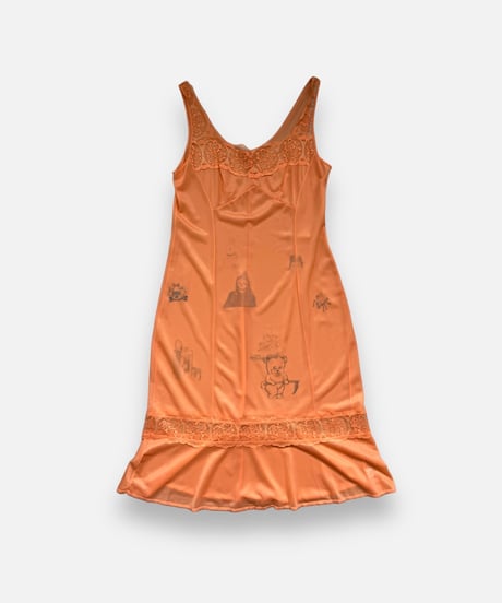 【Mashup Products】 Silk Screen Sheer One-Piece /  240217-002