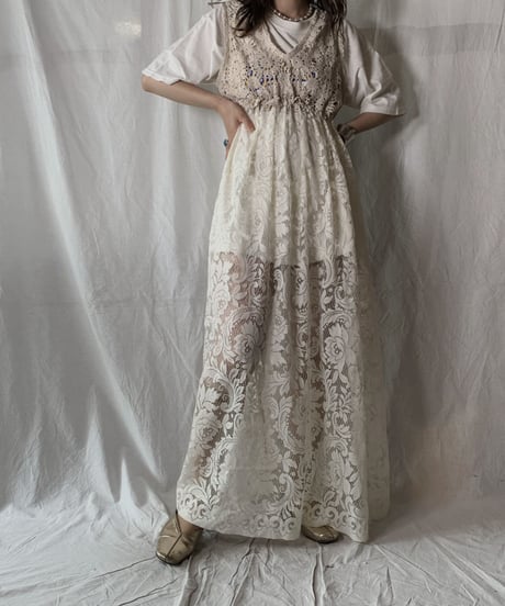 【RE;CIRCLE】 RE Crochet N/S One-piece①/210630-018