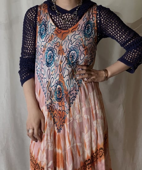 【USED】 USA Tye Dyed N/S Dress/210429-027