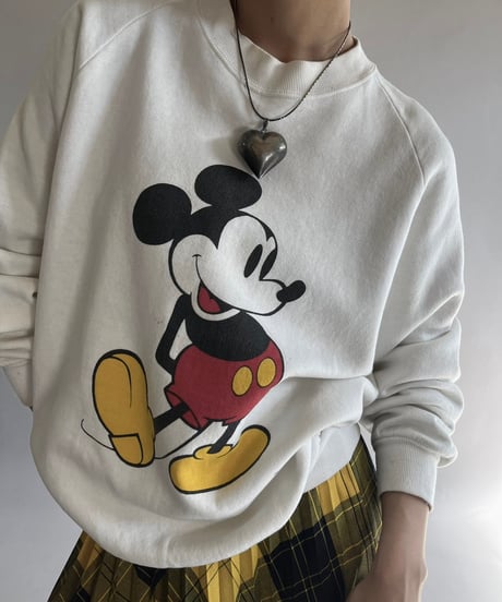 【USED】  Made in USA Disney 80's Sweat Top /241019-020