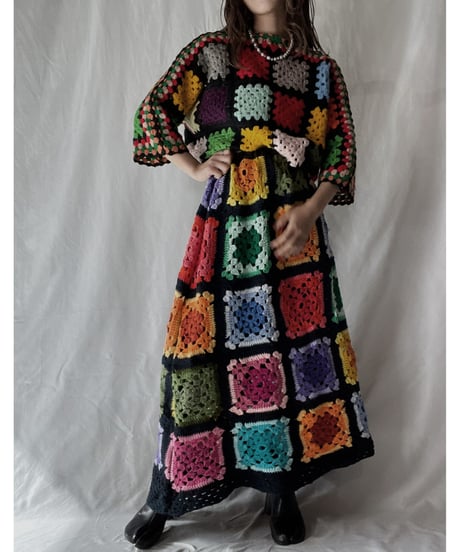 【RE;CIRCLE】 RE Granny Long Skirt④/211110-011