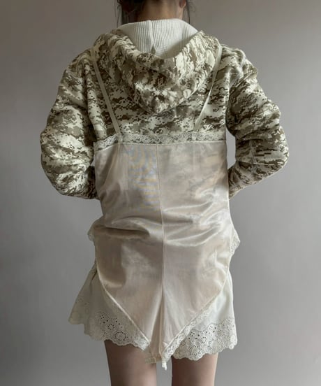 【USED】 Lace Lingerie Leotard Camisole Top / 260314-022