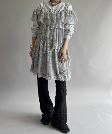 【USED】 Flower Patterned Tiered Camisole One-Piece/240928-022