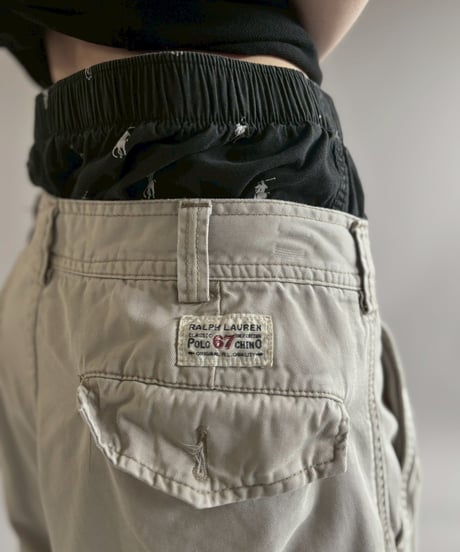 【USED】 POLO by Ralph Lauren Cargo Pocket Shorts /260509ー003