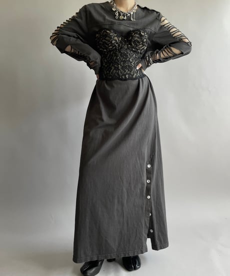 【USED】 Patterned L/S One-Piece /240914-010