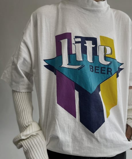 【USED】 T-shirt "Life BEER" / 220827-010