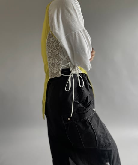 【RE;CIRCLE】 Re  Mesh Lace Switching Leotard Top /  240720-041