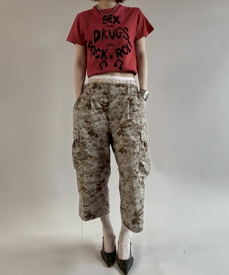 【USED】 Cutoff Military Shorts / 250621-011