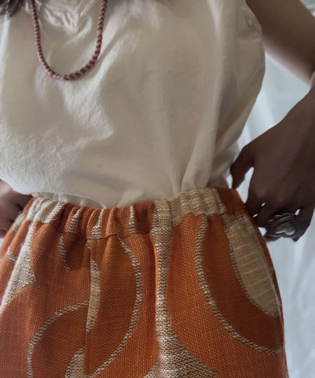 【RE;CIRCLE】 RE Antique Curtain Flare Pants③/ 210613-009