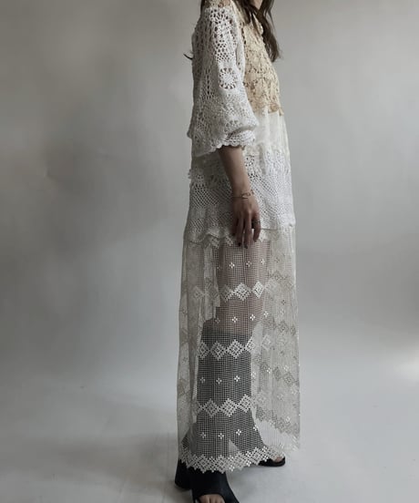 【RE;CIRCLE】 RE Crochet Lace One-piece / 220427-038