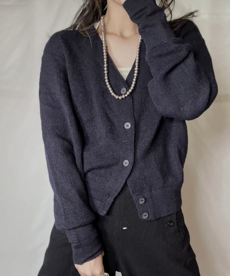 【USED】 LACOSTE Acrylic Knit Cardigan  ⑬ / 220111-028
