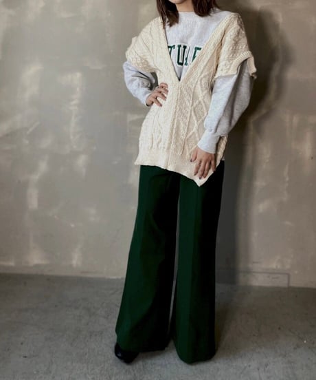 【RE;CIRCLE】Cable Knit Vest ③ / 201112-027