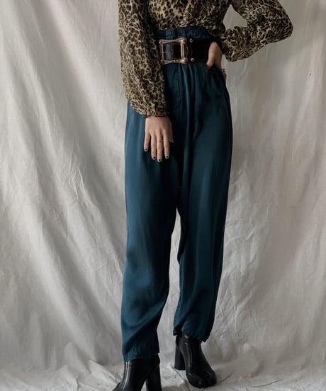 【USED】Satin Easy Pants①/210217-049
