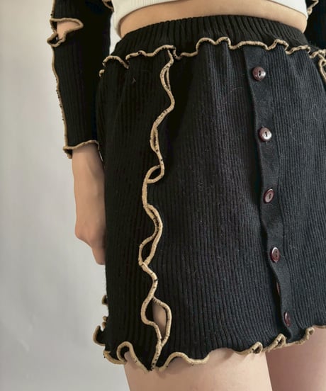 【RE;CIRCLE】 RE Mellow Mohair Knit Set up + Tie/ 251127-003