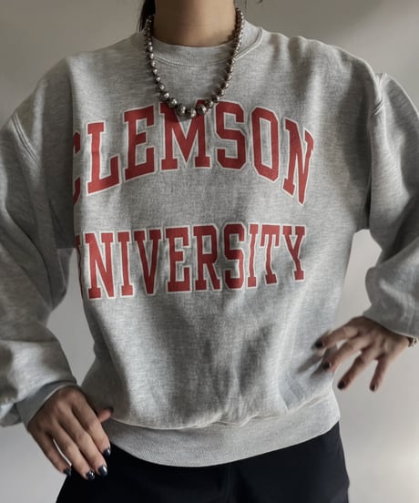 【USED】 Made in USA RUSSEELL ATHLETIC CLEMSON Sweat/ 231104-021