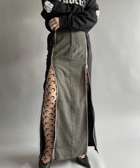 【RE;CIRCLE】 Re Front Zip Skirt/ 241003-010