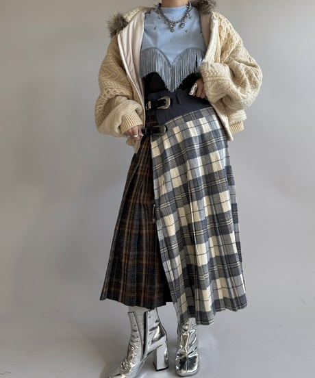 【RE;CIRCLE】 RE Kilt Long Skirt / 250102-015