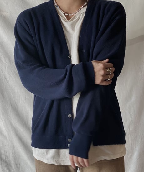 【USED】  Acrylic Knit Cardigan③/210304-004