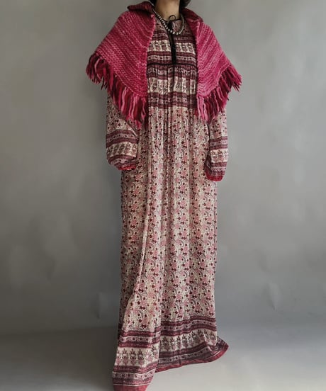 【USED】 L/S Indian One-piece / 240101-003