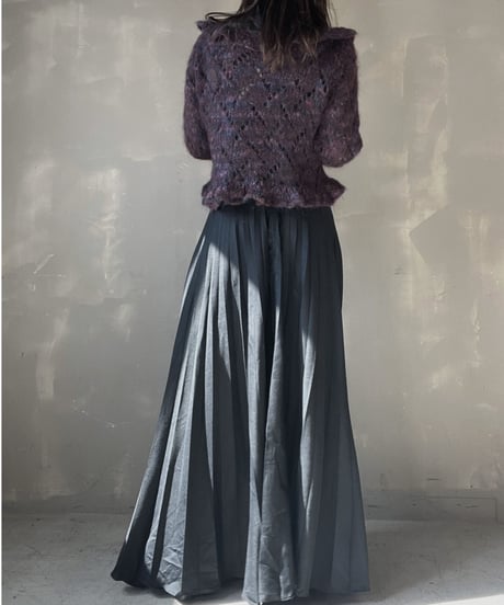 【USED】　Crochet Knit Cardigan/ 220220-040