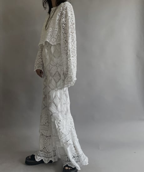 【RE;CIRCLE】 RE Crochet Lace Top / 230504-009